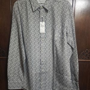 Nick Graham Long Sleeve Button Up Dress Shirt